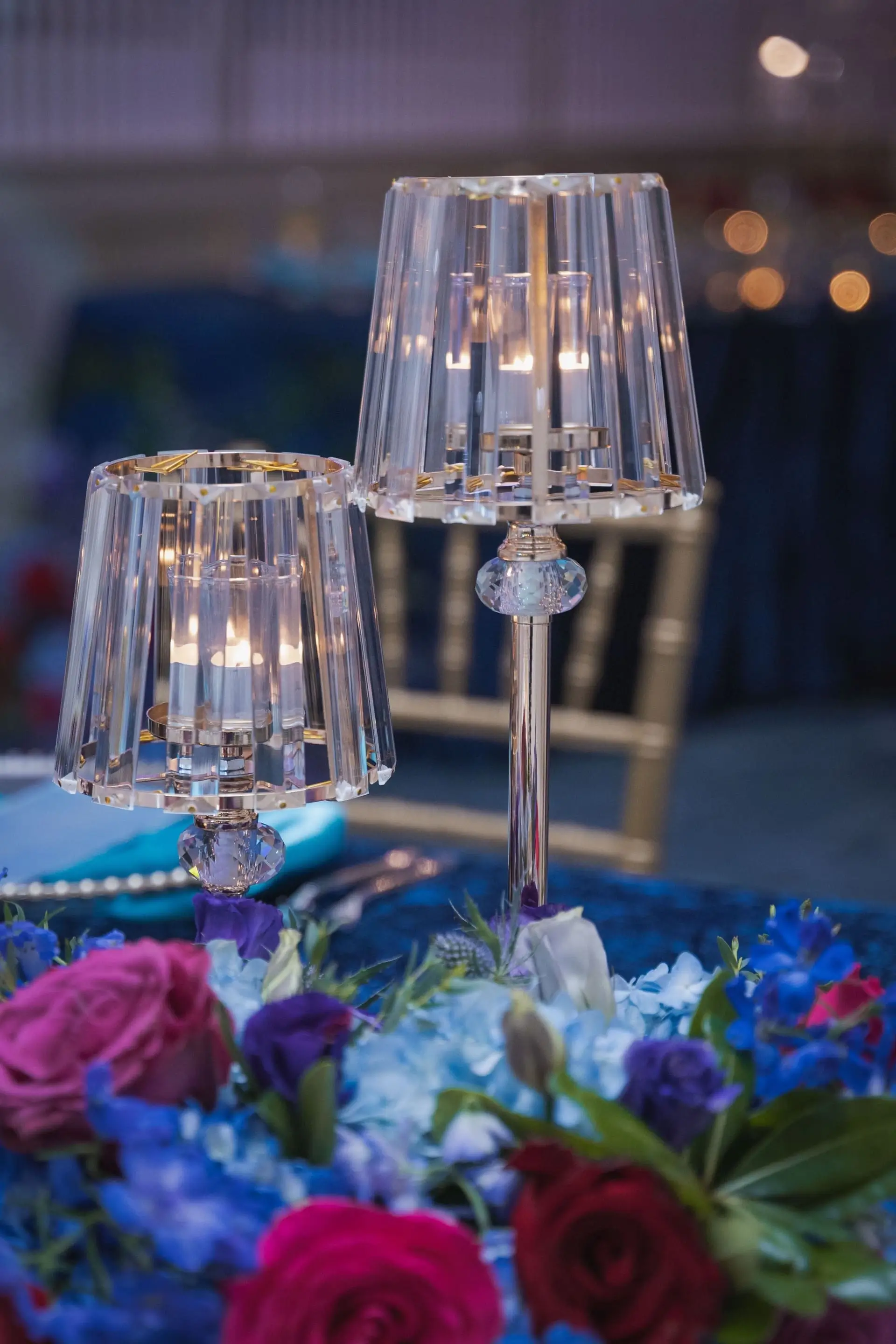 Detail of the evening's curated tablescape composition